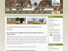 Tablet Screenshot of gruppe-wolf.ch